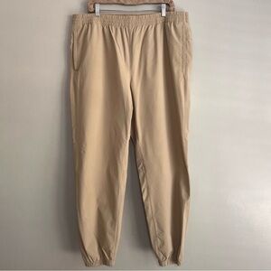 Men's Tan Jogger Pants - Lightweight Casual Sweatpants
